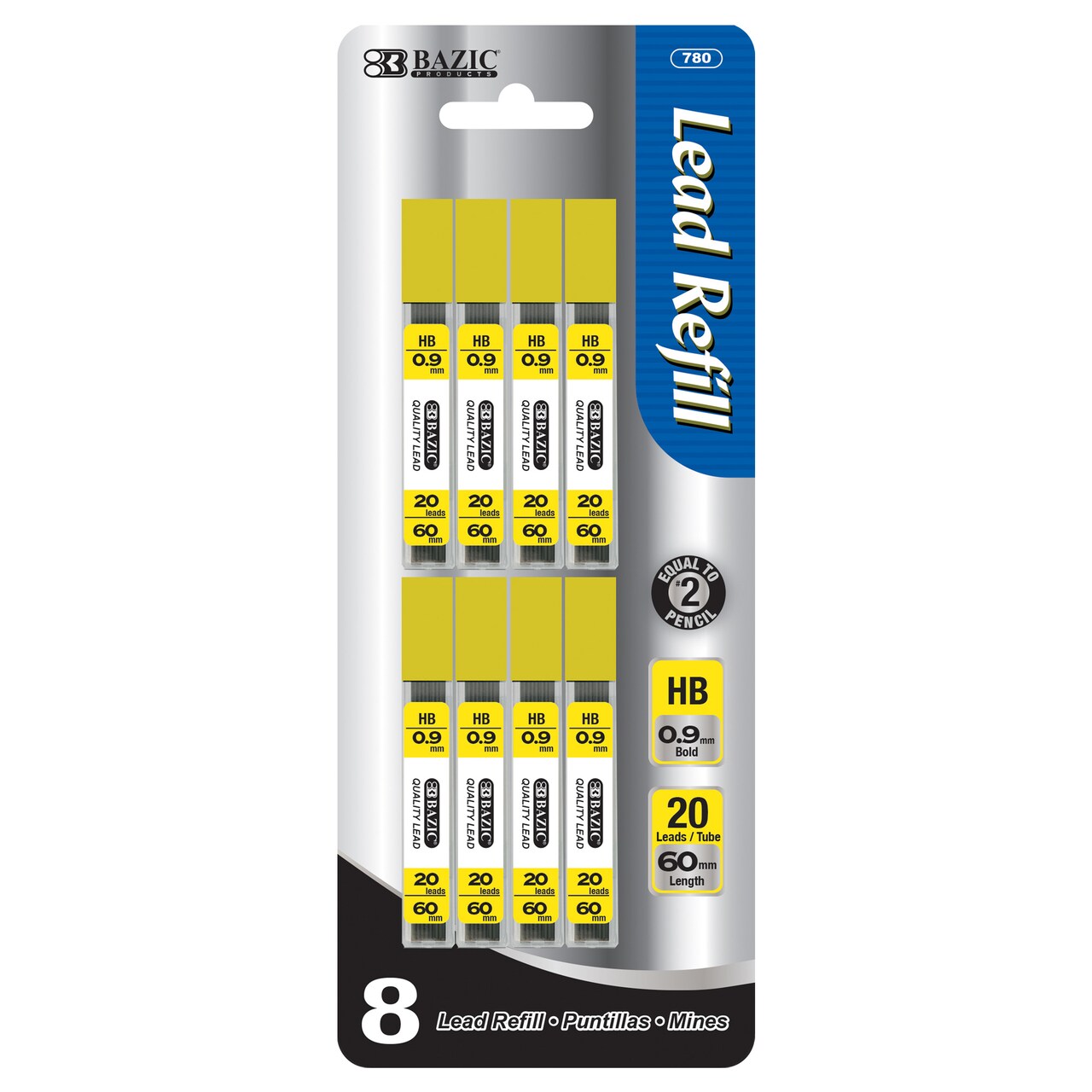 BAZIC 0.9 mm HB Pencil Lead Refills, 160 Count, 160 Pieces Total